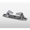 CHAUMARD DROIT ALU ANODISE  LG 170MM ENTRAXE 75/75