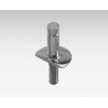 EMBASE INOX MALE DIAM. 21.9 POUR CHANDELIER
