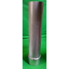 TUBE JAUMIERE ALU DIAM. 80x2 LG 500mm + SUPPORT ALU SOUDE OR.10.14.07