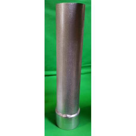 ALUMINIUM RUDDER TUBE Ø 60x2 LG 0 ⩽ 1000mm + WELDED RING FOR OR.10.14.04