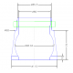 BOITIER ALU BAS JP101407 PETP POUR ROTULE Ø 98EXT