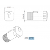 VERROU PLASTIQUE POUR AXE DIAM.10 C350