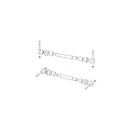 AXE LISSE D12 (15/32) + VERROUS INOX C350-C420-C430-R420/430