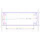 ROTULE A ROULEAUX Ø 120.5X149X48