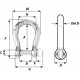 MANILLE AUTOBLOQUANTE LYRE Ø 6