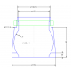 BOITIER ALU BAS JP101409 PETP POUR ROTULE Ø 125EXT