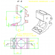 ALUMINIUM STANCHION BASE Ø 25 FOR TOE RAIL 808