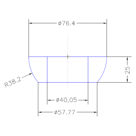 ROTULE HAUTE Ø 40 JM13-040