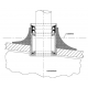 JOINT A LEVRE Ø 50MM MECHE  Ø EXTER 70MM