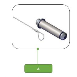 AXE POUR SOLID SHEAVE NEX 1.5/2.5/4.0/6.5