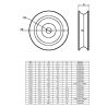 REA DIAM. 110X16.5 AXE DIAM.14MM