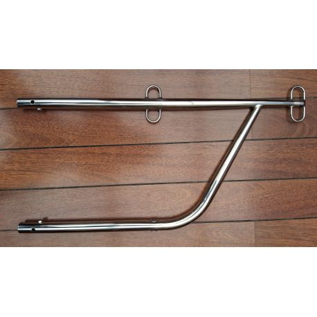 S.S GATE STANCHION LG 630MM DIAM. 25MM WITH WELDED NUT