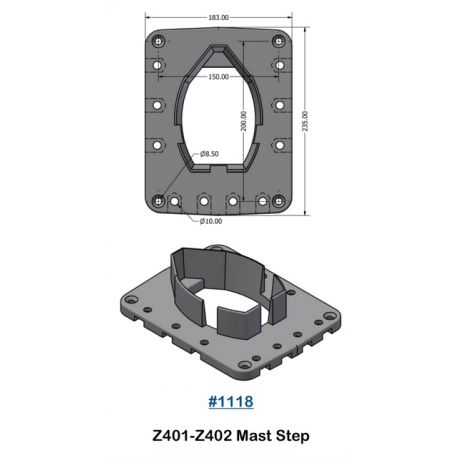 MAST STEP Z401 / 400E SPACING 150MM