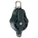 TRIPLE PLAIN BEARING BLOCK SHEAVE DIAM.55 SWIVEL HEAD AND BECKET
