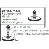 REPLACEMENT KIT WITH ASSEMBLED SHAFT AND GEAR