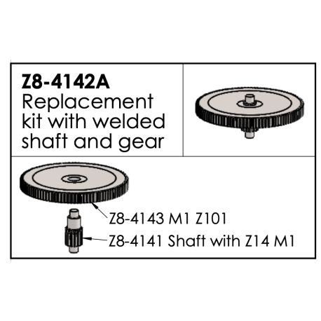 SHAFT Z8-4141 WELDED ON Z8-4143