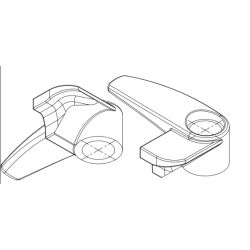 OUTER/INNER HANDLES RIGHT KIT SERIE FLUSH PORTLIGHT